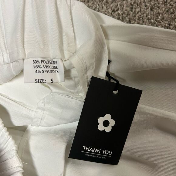 Daisy Grace New Women’s Small White Slack Dress Pants - Picture 5 of 8